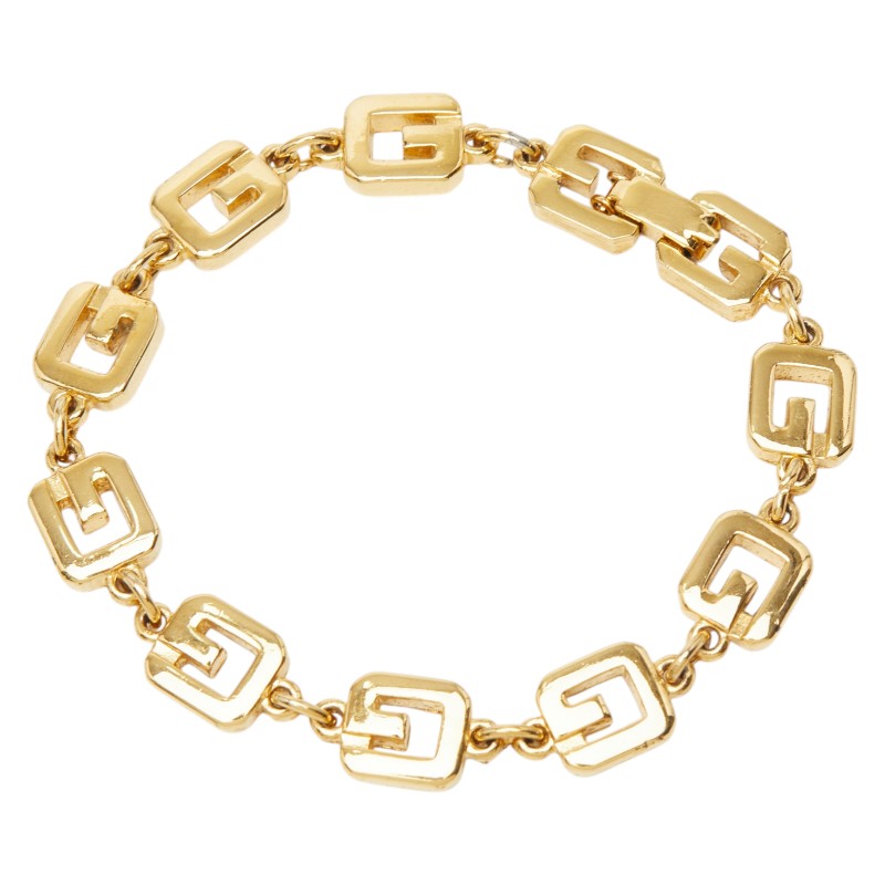 ジバンシー Gロゴ ブレスレット ゴールド メッキ レディース Givenchy 【中古】