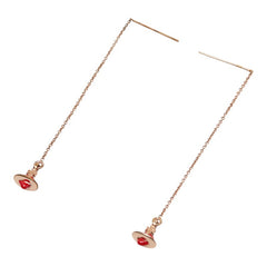 ヴィヴィアンウエストウッド ハート モチーフ ピアス レッド ピンク ゴールド メッキ レディース Vivienne Westwood 【中古】