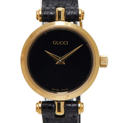 グッチ 腕時計 2000L クオーツ ブラック文字盤 ステンレススチール レディース GUCCI 【中古】