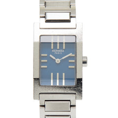 エルメス タンデム 腕時計 TA1.210 クオーツ ブルー文字盤 ステンレススチール レディース HERMES 【中古】