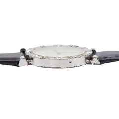 ティファニー アトラス 腕時計 M0640 クオーツ シルバー文字盤 SV925 シルバー レザー レディース TIFFANY&Co. 【中古】