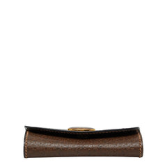 グッチ オールドグッチ キーケース 3連 ブラウン レザー レディース GUCCI 中古
