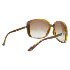 グッチ インターロッキングG シェリーライン サングラス GG 3211/F/S ブラウン プラスチック レディース GUCCI 【中古】