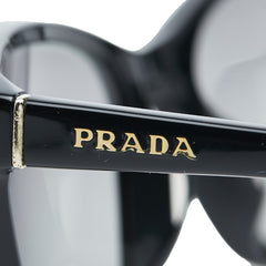 プラダ アイウェア サングラス SPR 02O-A ブラック プラスチック レディース PRADA 【中古】
