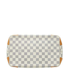 ルイ ヴィトン ダミエ アズール ハムステッドPM ハンドバッグ トートバッグ N51207 ホワイト PVC レザー レディース LOUIS VUITTON 【中古】