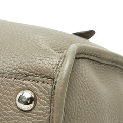 プラダ ハンドバッグ ショルダーバッグ 2WAY 1BB022 グレー レザー レディース PRADA 【中古】