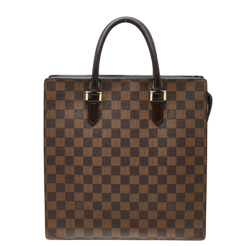 ルイ ヴィトン ダミエ ヴェニスPM ハンドバッグ トートバッグ N51145 ブラウン PVC レザー レディース LOUIS VUITTON 【中古】
