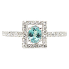 Pt900 プラチナ アレキサンドライト0.374ct ダイヤ0.47ct リング 指輪 レディース 11号 【中古】