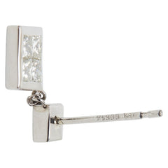 Pt900 プラチナ ダイヤ0.50ct スタッドピアス ピアス レディース 【中古】