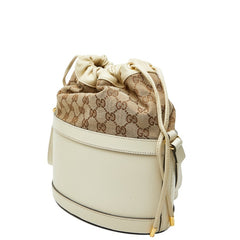 グッチ GGキャンバス ホースビット 1955 バケットバッグ ショルダーバッグ 602118 ベージュ レザー キャンバス レディース GUCCI 【中古】