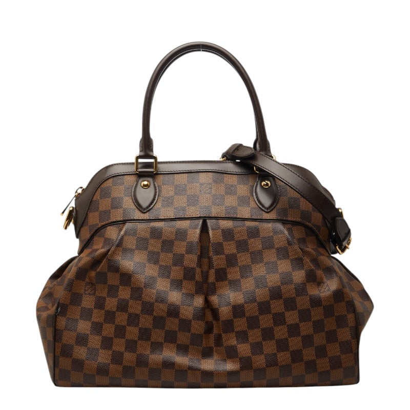 ルイ ヴィトン ダミエ トレヴィGM ハンドバッグ ショルダーバッグ 2WAY N51998 ブラウン PVC レザー レディース LOUIS VUITTON 【中古】