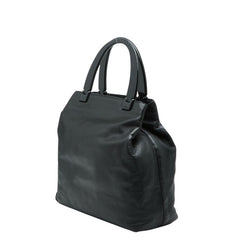 プラダ ハンドバッグ トートバッグ ブラック レザー プラスチック レディース PRADA 【中古】