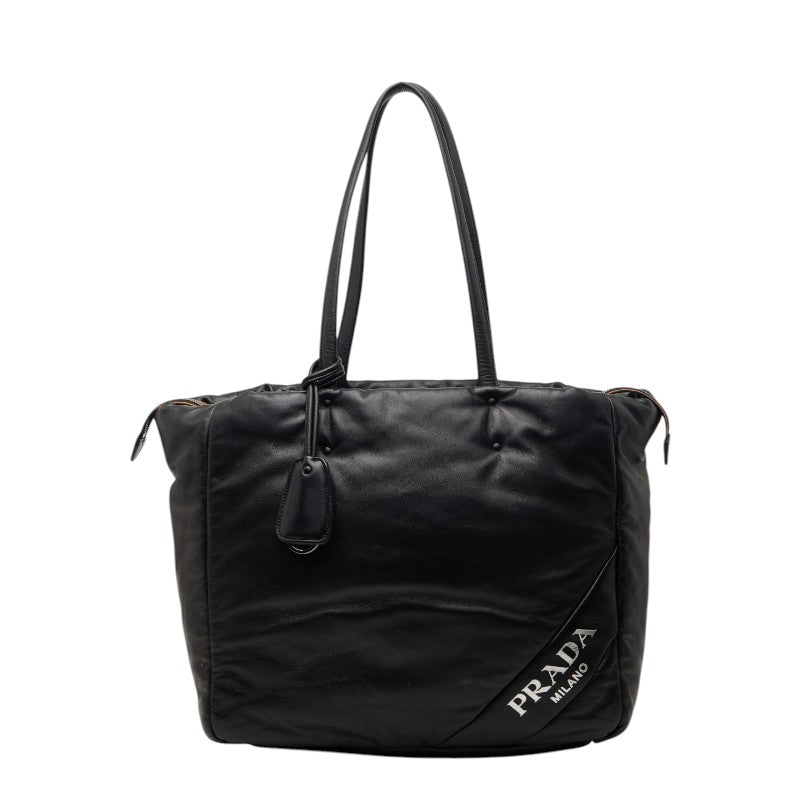 プラダ トートバッグ ショルダーバッグ ブラック レザー レディース PRADA 【中古】