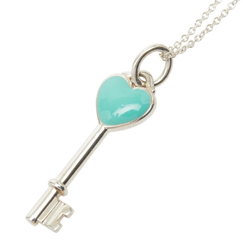 ティファニー ハート キーチャーム チェーン ペンダント ネックレス SV925 シルバー レディース TIFFANY&Co. 【中古】