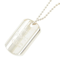 ティファニー 1837 ドッグタグ プレート ペンダント ネックレス シルバー SV925 シルバー レディース TIFFANY&Co. 【中古】