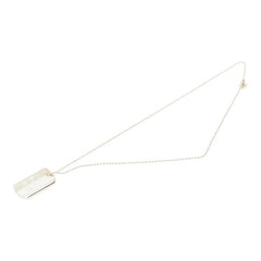 ティファニー 1837 ドッグタグ プレート ペンダント ネックレス シルバー SV925 シルバー レディース TIFFANY&Co. 【中古】