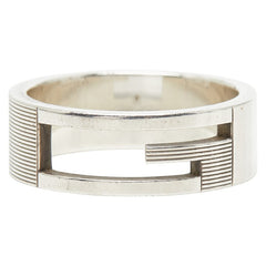 グッチ ブランデッドG リング 指輪 #25 SV925 シルバー メンズ GUCCI 【中古】