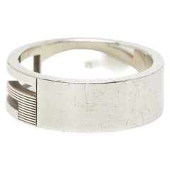 グッチ ブランデッドG リング 指輪 #25 SV925 シルバー メンズ GUCCI 【中古】