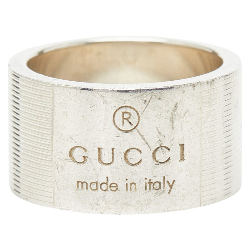 グッチ ロゴ リング 指輪 #16 SV925 シルバー レディース GUCCI 【中古】