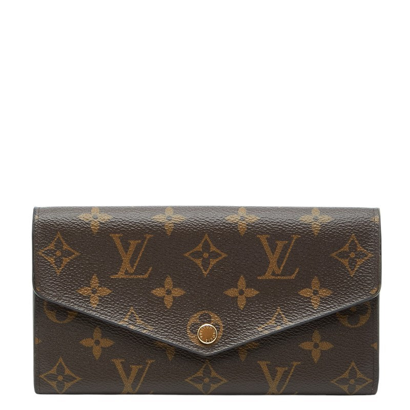ルイ ヴィトン モノグラム ポルトフォイユ サラ 長財布 M60531 ブラウン PVC レザー レディース LOUIS VUITTON 中古