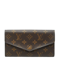 ルイ ヴィトン モノグラム ポルトフォイユ サラ 長財布 M60531 ブラウン PVC レザー レディース LOUIS VUITTON 【中古】