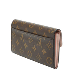 ルイ ヴィトン モノグラム ポルトフォイユ サラ 長財布 M60531 ブラウン PVC レザー レディース LOUIS VUITTON 【中古】
