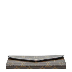 ルイ ヴィトン モノグラム ポルトフォイユ サラ 長財布 M60531 ブラウン PVC レザー レディース LOUIS VUITTON 【中古】