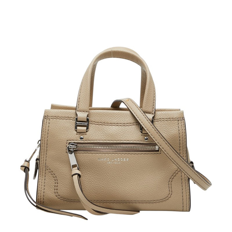 マークバイマークジェイコブス ミニ クルーザー ハンドバッグ ショルダーバッグ 2WAY M0015022 ベージュ レザー レディース MARC BY MARC JACOBS 【中古】