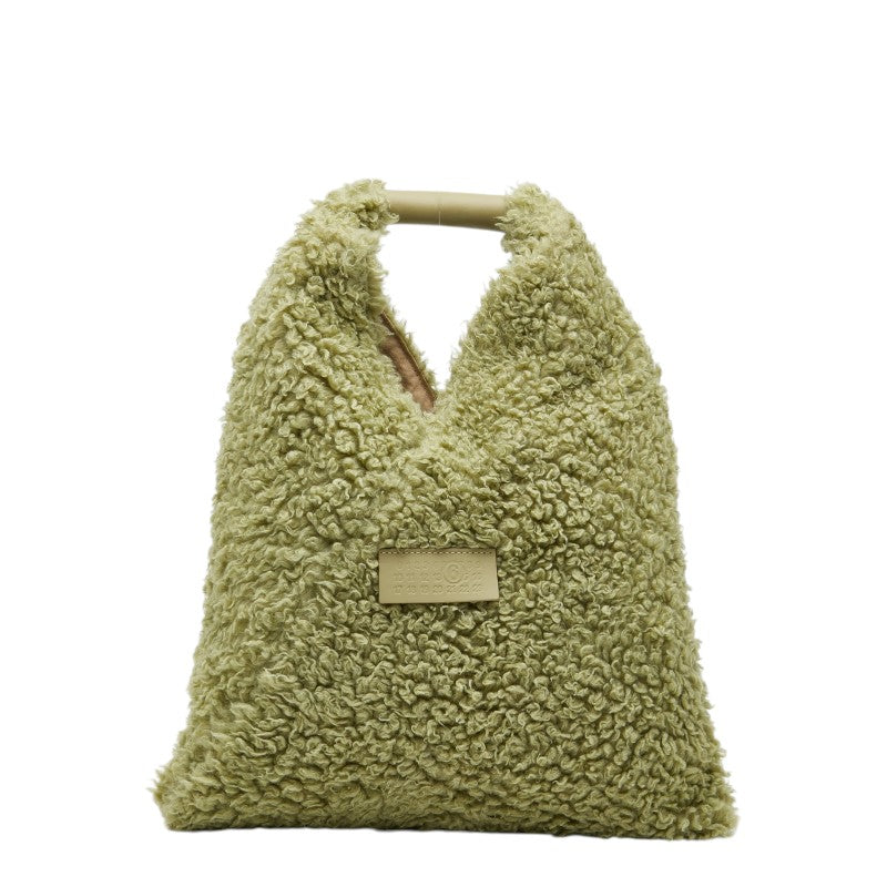マルタンマルジェラ MM6 ジャパニーズ スモール ハンドバッグ グリーン ボア レディース MARTIN MARGIELA 【中古】