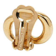 クリスチャンディオール CDロゴ イヤリング ゴールド メッキ レディース Christian Dior 【中古】