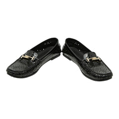 トッズ ダブルT - モカシン ローファー ドライビングシューズ サイズ37 ブラック パテントレザー レディース TOD’S 【中古】