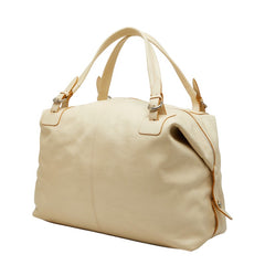 フルラ ハンドバッグ ショルダーバッグ ボストンバッグ アイボリー ベージュ レザー レディース Furla 【中古】