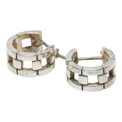 ジョージジェンセン フープピアス SV925 シルバー レディース Georg Jensen 【中古】