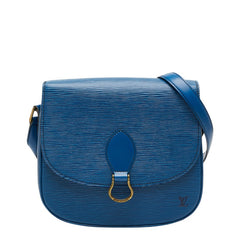 ルイ ヴィトン エピ サンクルー 斜め掛け ショルダーバッグ M52195 トレドブルー レザー レディース LOUIS VUITTON 【中古】