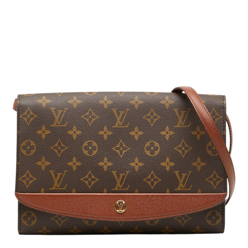 ルイ ヴィトン モノグラム ボルドー 斜め掛け ショルダーバッグ M51797 ブラウン PVC レザー レディース LOUIS VUITTON 【中古】