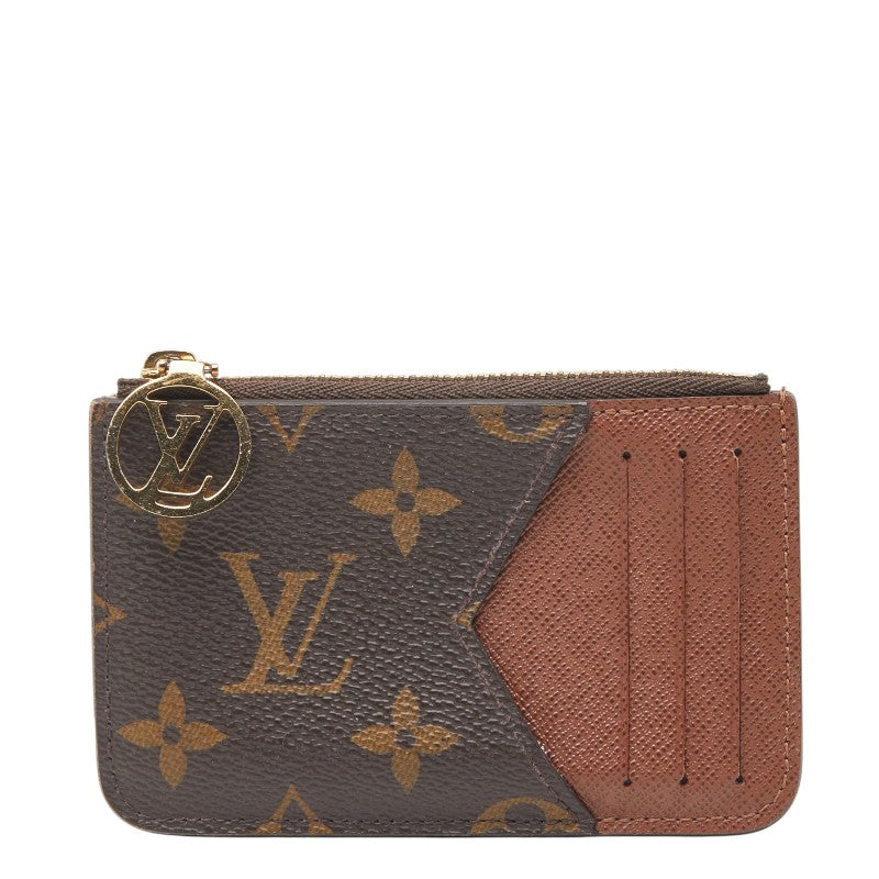 ルイ ヴィトン モノグラム ポルトカルト ロミー カードケース コインケース M81880 ブラウン PVC レザー レディース LOUIS VUITTON 【中古】