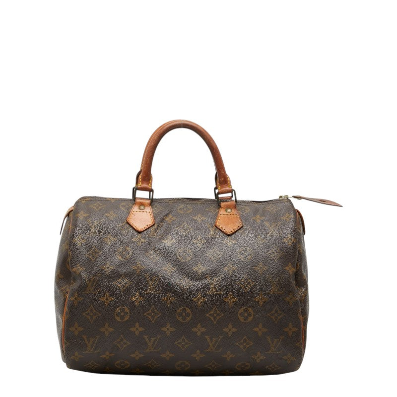 ルイ ヴィトン モノグラム スピーディ30 ハンドバッグ ミニボストンバッグ M41526 ブラウン PVC レザー レディース LOUIS VUITTON 【中古】