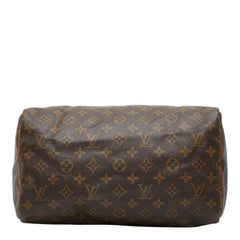 ルイ ヴィトン モノグラム スピーディ30 ハンドバッグ ミニボストンバッグ M41526 ブラウン PVC レザー レディース LOUIS VUITTON 【中古】
