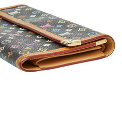 ルイ ヴィトン モノグラムマルチカラー ポルトフォイユ インターナショナル 長財布 M92658 ブラウン PVC レザー レディース LOUIS VUITTON 【中古】