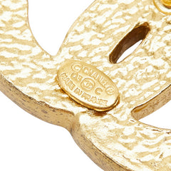シャネル ココマーク ピンブローチ 03C刻印 ゴールド メッキ フェイクパール ラインストーン レディース CHANEL 【中古】