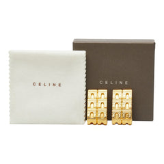 セリーヌ 凱旋門モチーフ イヤリング ゴールド メッキ レディース CELINE 【中古】
