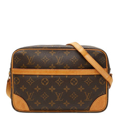 ルイ ヴィトン モノグラム トロカデロ27 斜め掛け ショルダーバッグ M51274 ブラウン PVC レザー レディース LOUIS VUITTON 【中古】