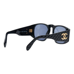 シャネル マトラッセ ココマーク サングラス 01450 94305 ブラック ゴールド プラスチック レディース CHANEL 【中古】