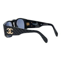シャネル マトラッセ ココマーク サングラス 01450 94305 ブラック ゴールド プラスチック レディース CHANEL 【中古】