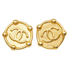 シャネル ココマーク ピアス ゴールド メッキ レディース CHANEL 【中古】