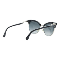フェンディ ロゴ ブロータイプ キャットアイ サングラス FF 0229/S ブラック プラスチック メタル レディース FENDI 【中古】