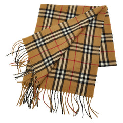バーバリー ノバチェック マフラー ベージュ マルチカラー ウール レディース BURBERRY 【中古】