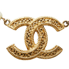シャネル ココマーク パール チェーン ネックレス ゴールド メッキ レディース CHANEL 【中古】