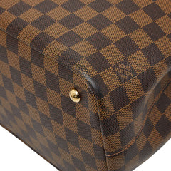 ルイ ヴィトン ダミエ ケンジントン トートバッグ ショルダーバッグ 2WAY N41435 ブラウン PVC レザー レディース LOUIS VUITTON 【中古】
