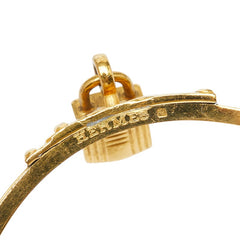 エルメス ケリーバングル バングル ゴールド グリーン メッキ レザー レディース HERMES 【中古】
